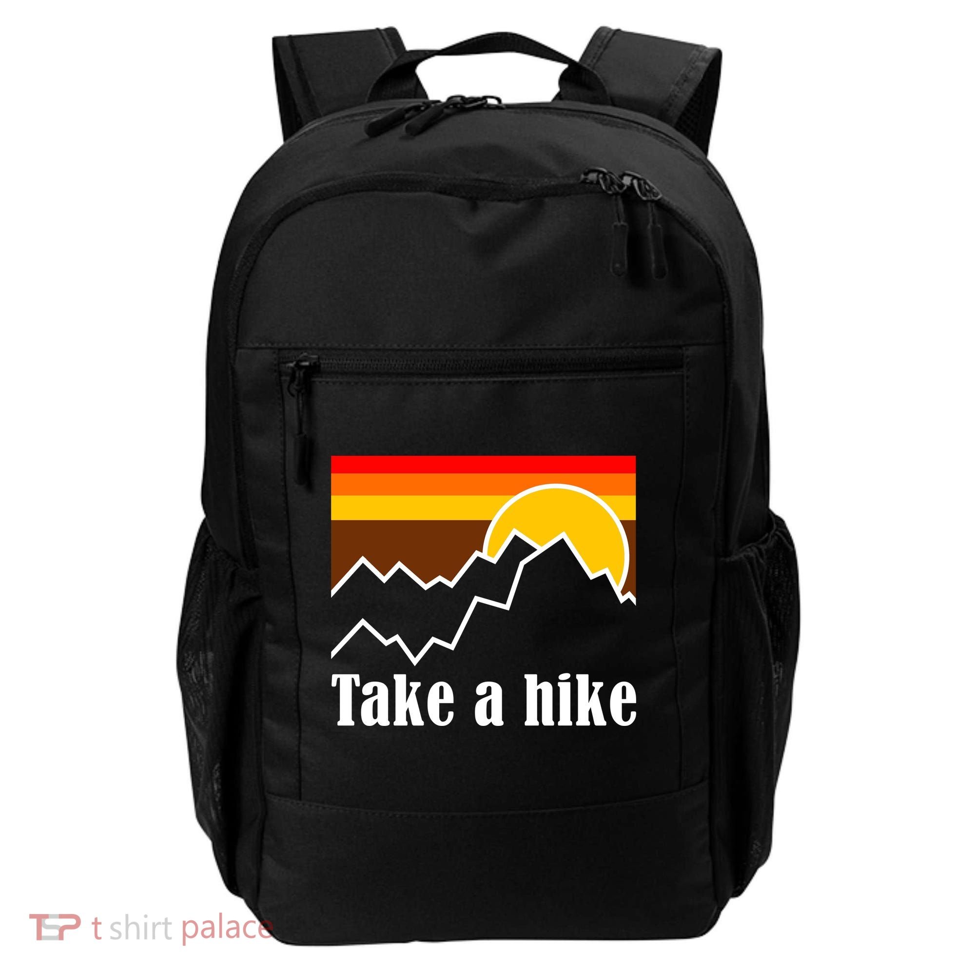 Take A Hike Sunset Funny Hiking Backpack