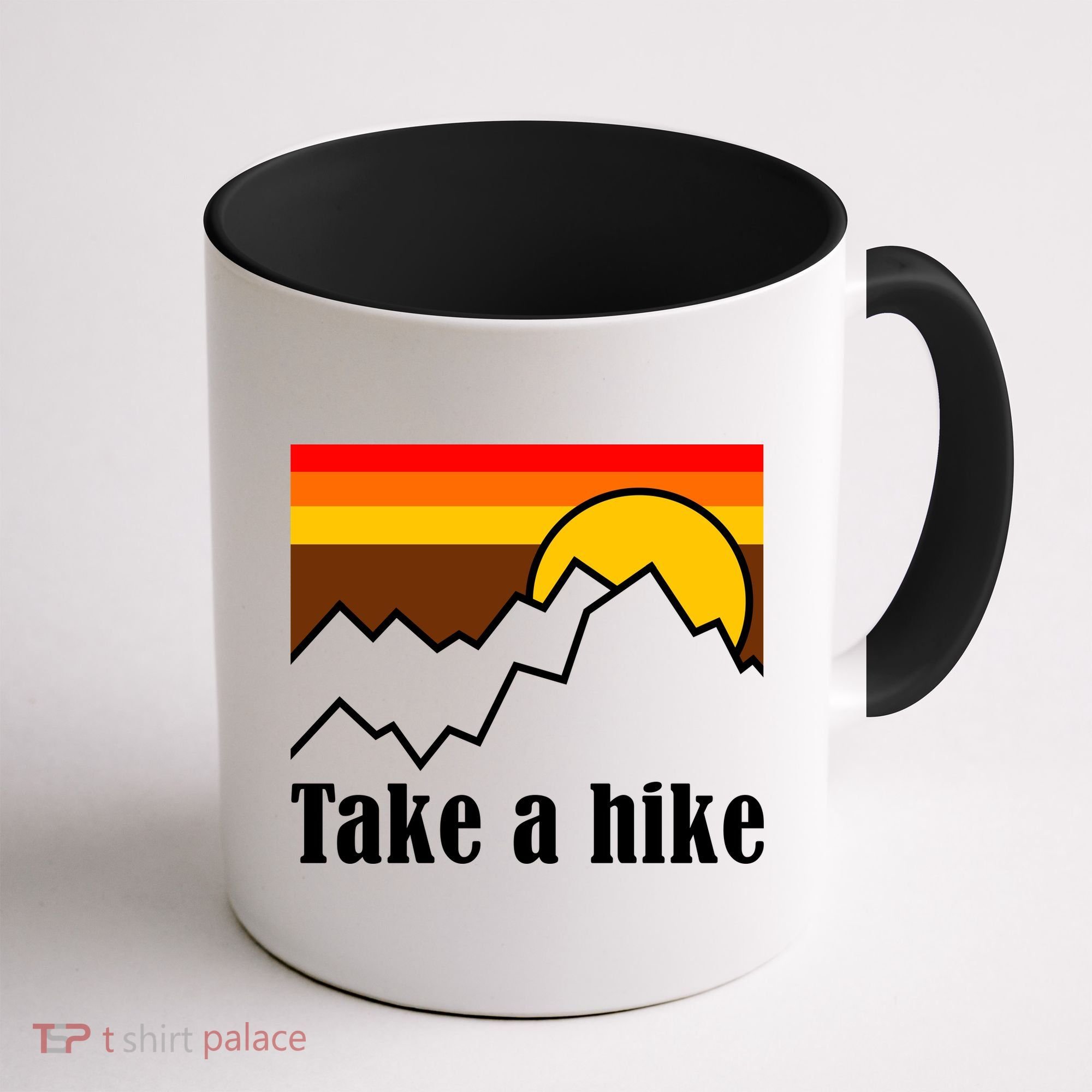 Take A Hike Sunset Funny Hiking Coffee Mug