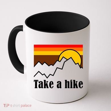 Take A Hike Sunset Funny Hiking Coffee Mug