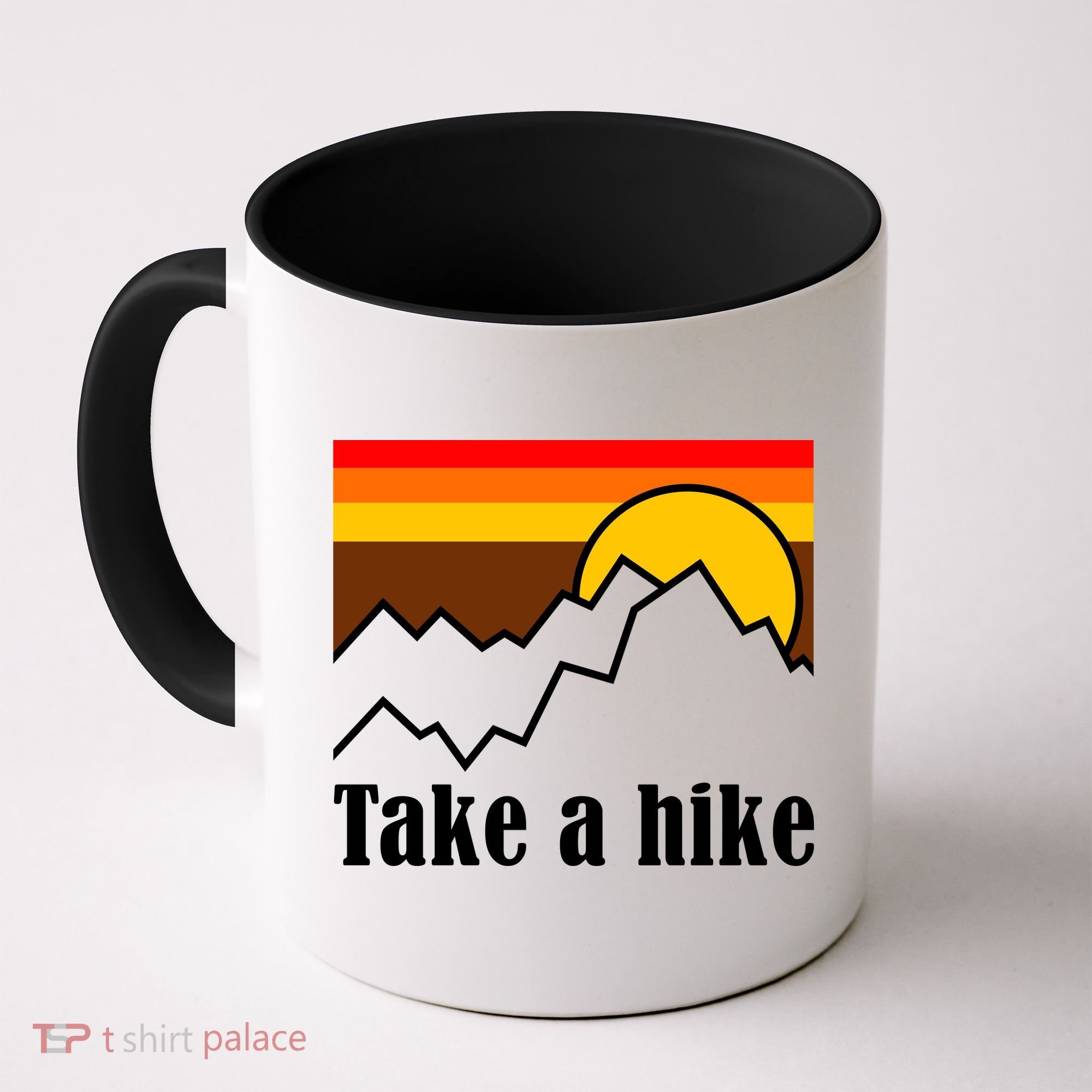 Take A Hike Sunset Funny Hiking Coffee Mug