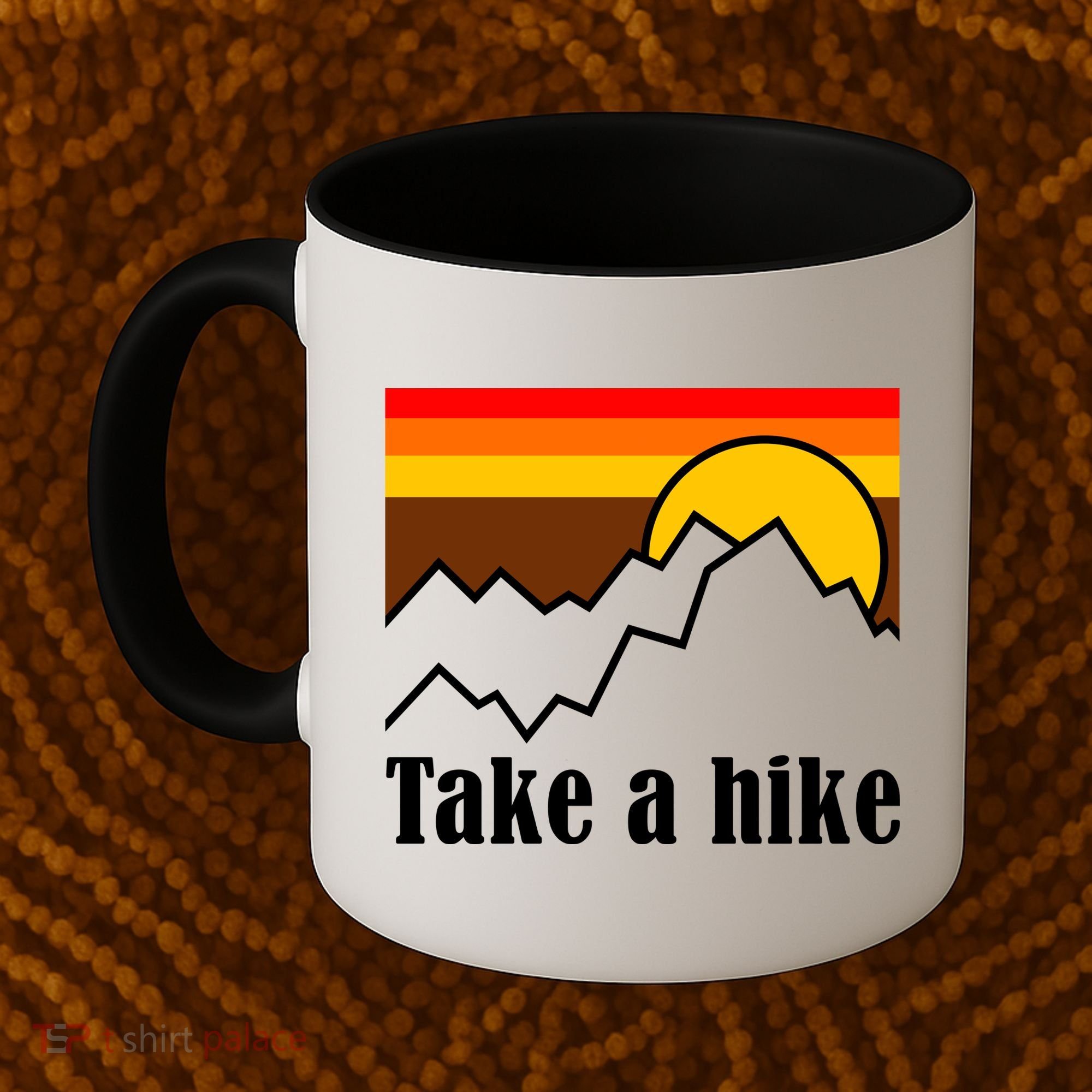 Take A Hike Sunset Funny Hiking Coffee Mug