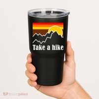 Take A Hike Sunset Funny Hiking Tumbler thumb 2