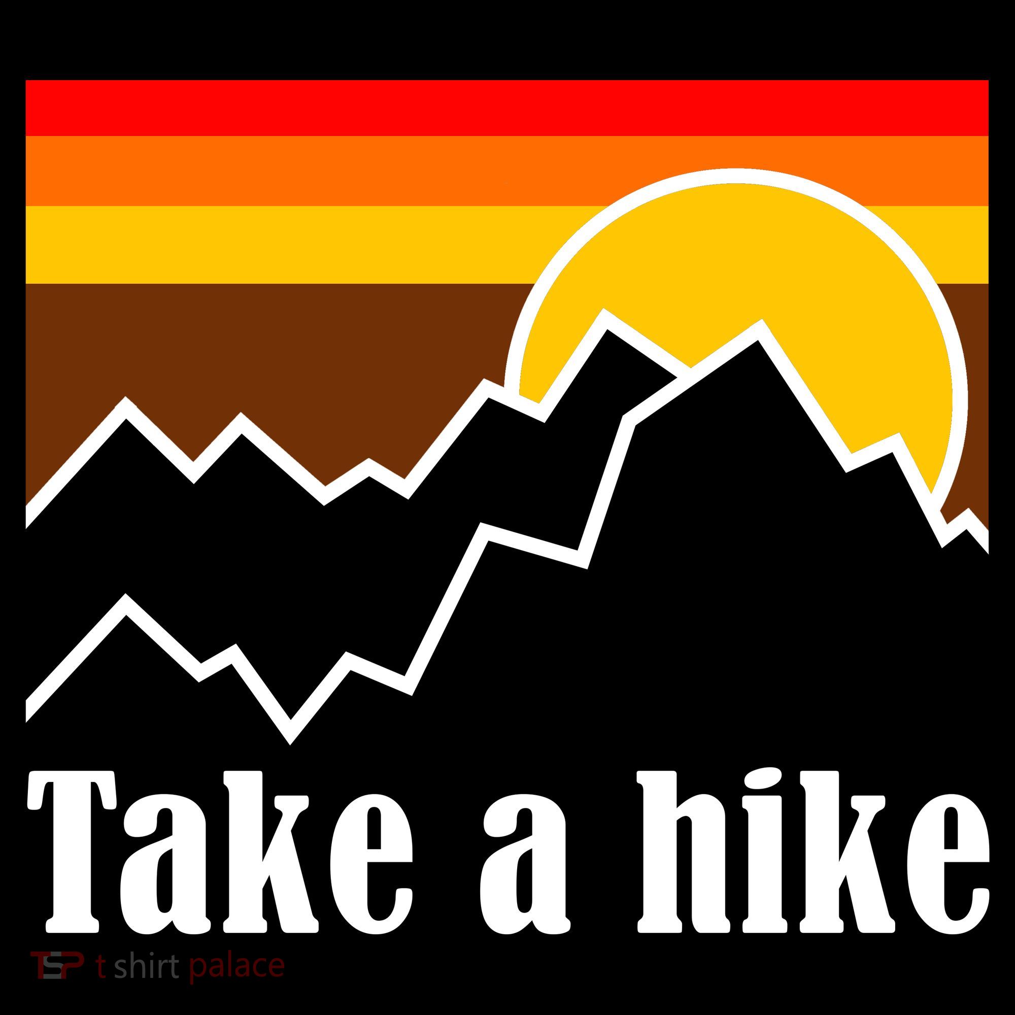 Take A Hike Sunset Funny Hiking Ornament