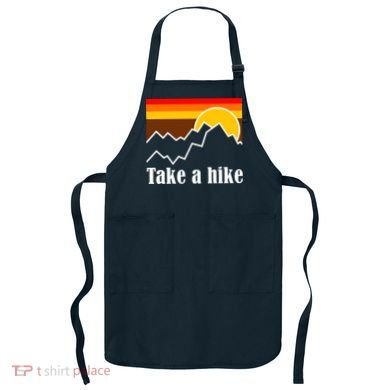 Take A Hike Sunset Funny Hiking Apron