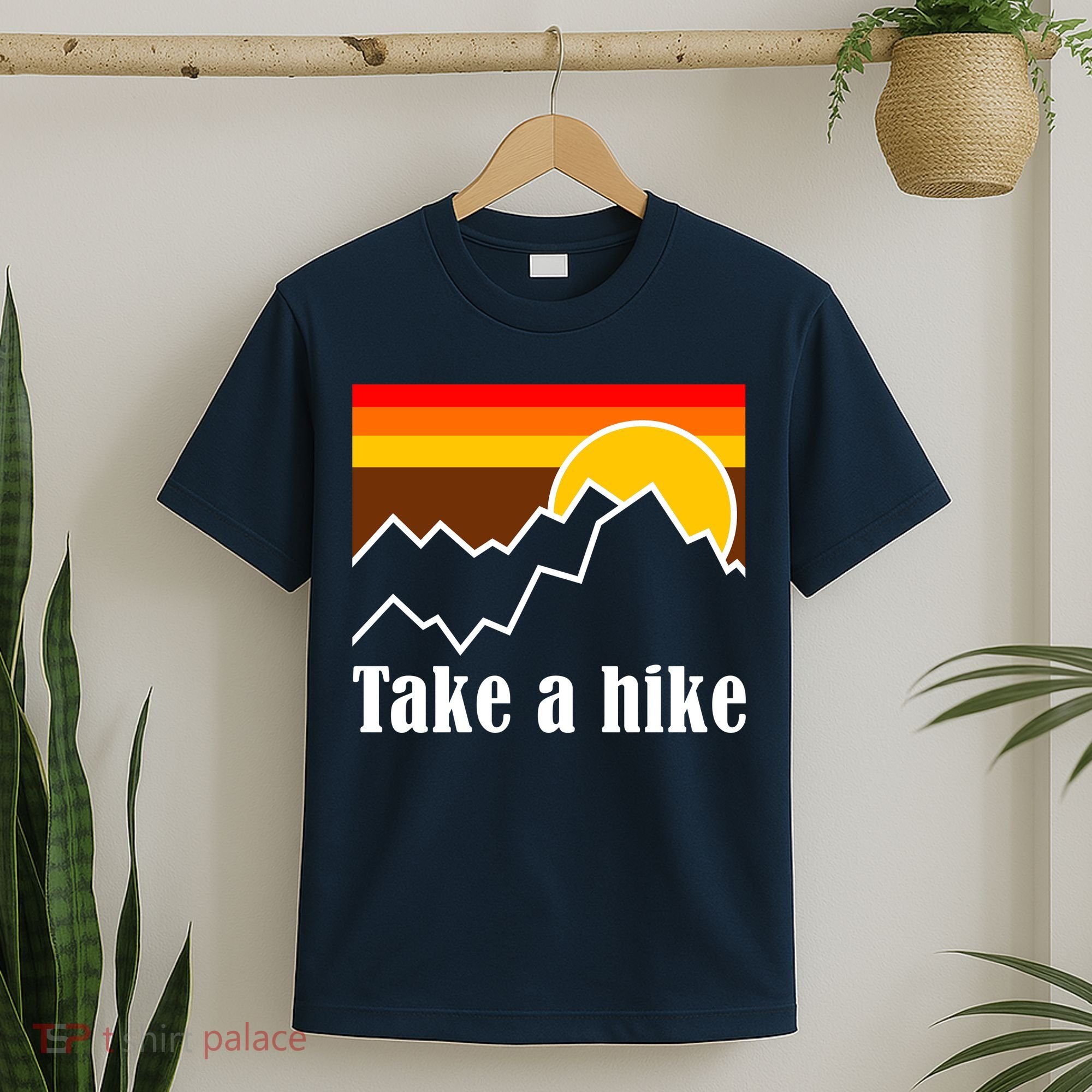 Take A Hike Sunset Funny Hiking T-Shirt