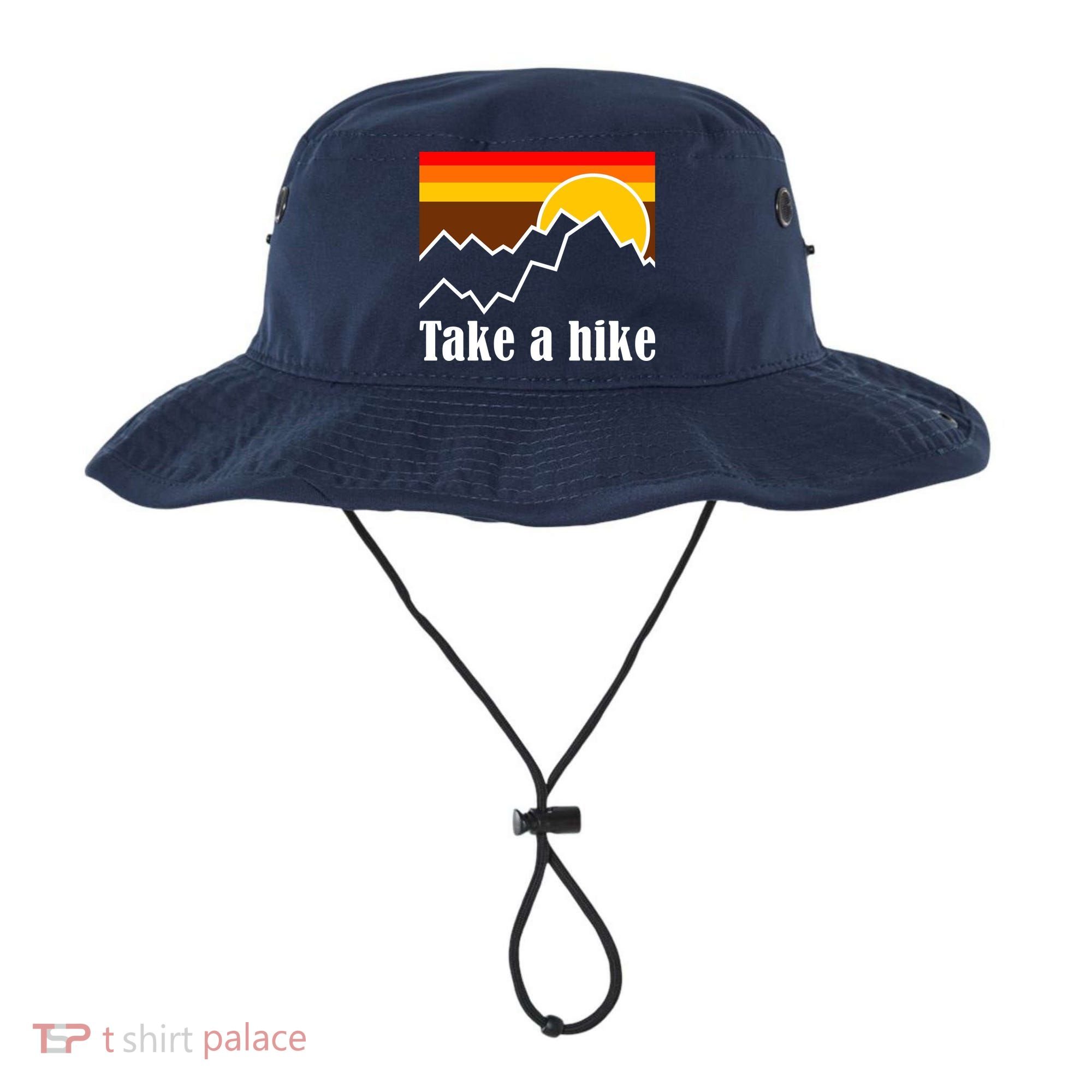 Take A Hike Sunset Funny Hiking Bucket Hat
