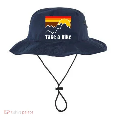 Take A Hike Sunset Funny Hiking Bucket Hat