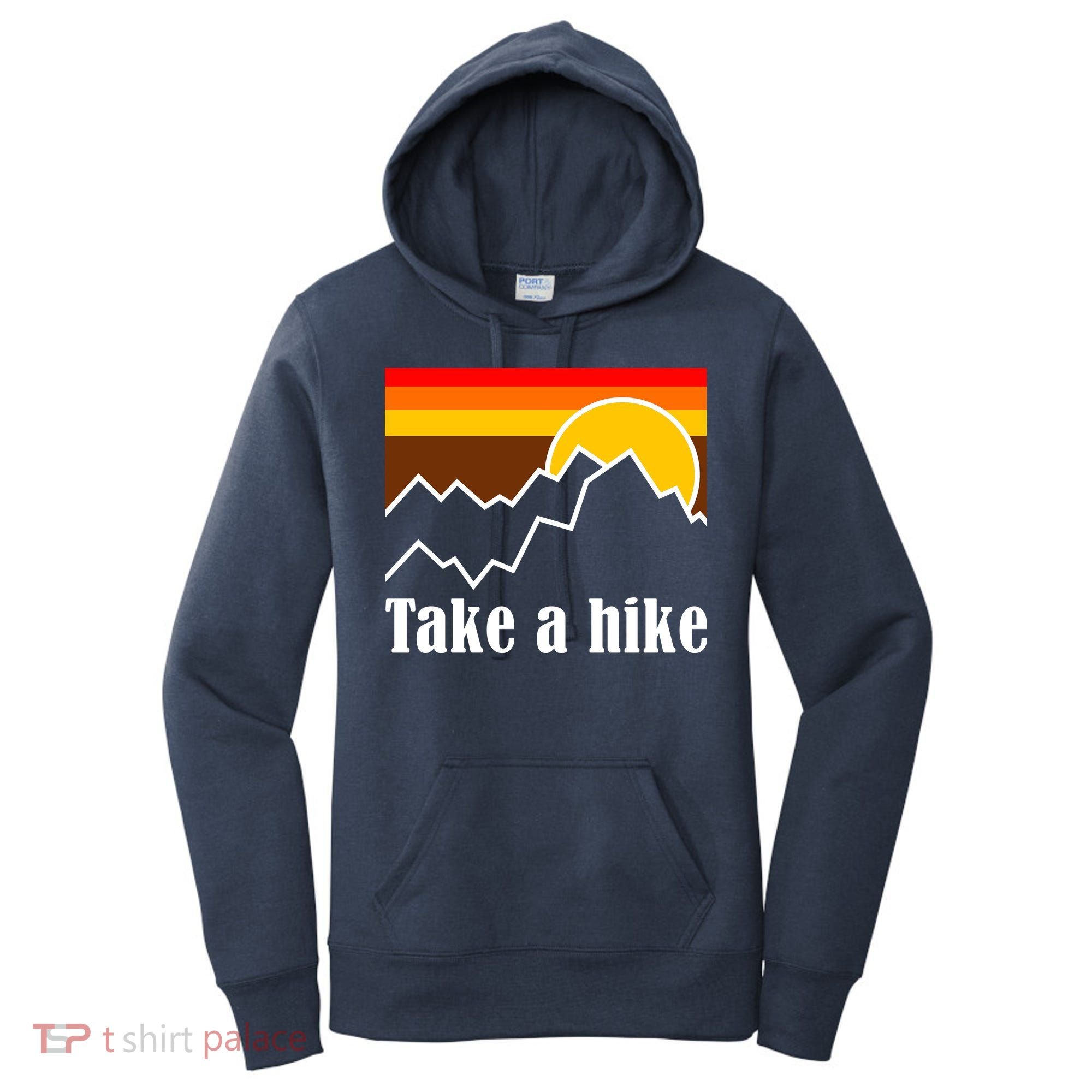 Take A Hike Sunset Funny Hiking Women's Hoodie