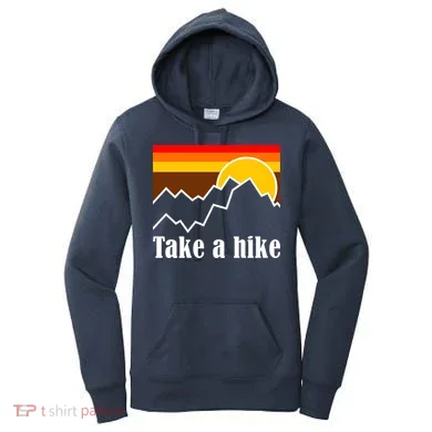 Take A Hike Sunset Funny Hiking Women's Hoodie