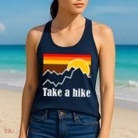 Take A Hike Sunset Funny Hiking Women's Tank Top thumb 2