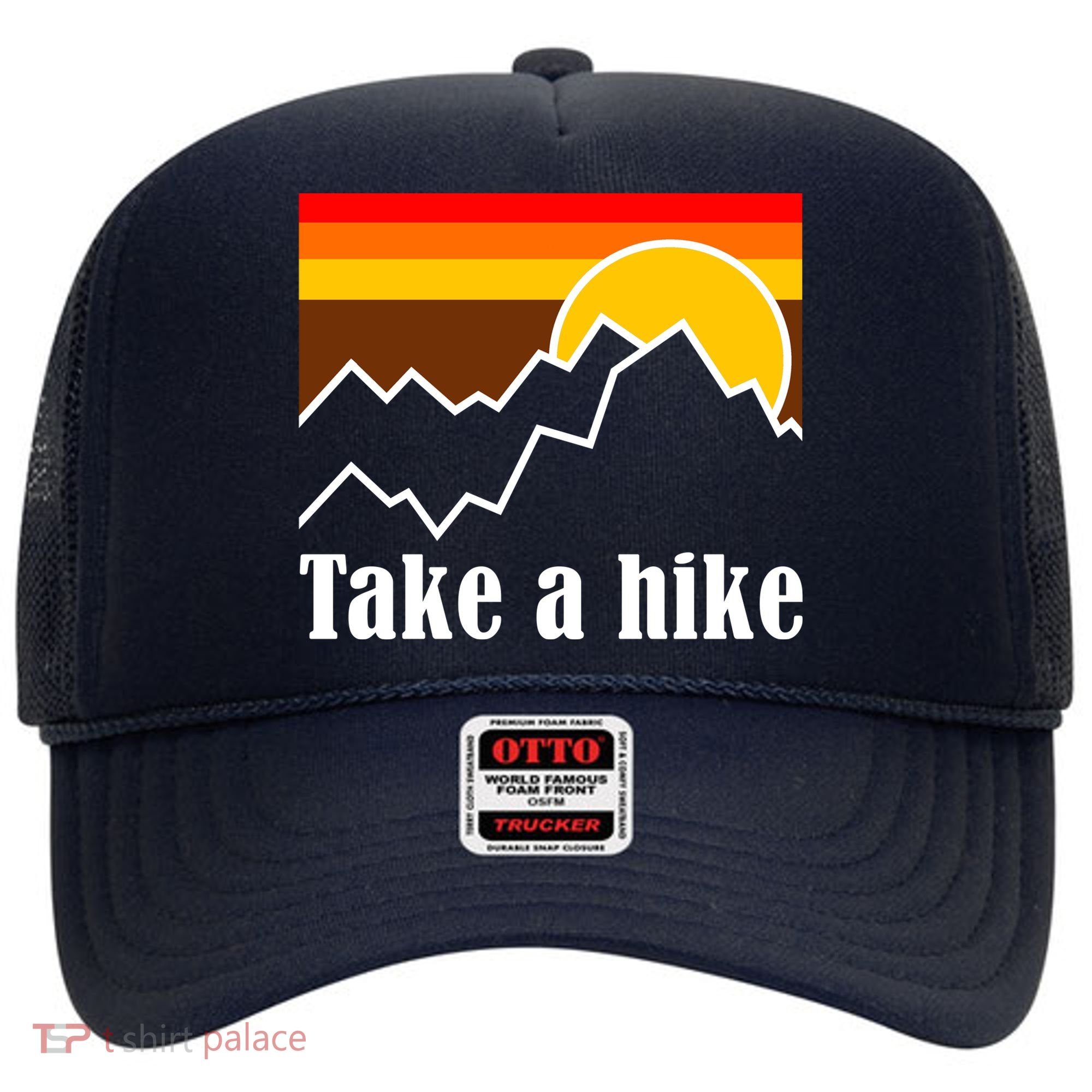 Take A Hike Sunset Funny Hiking Hat