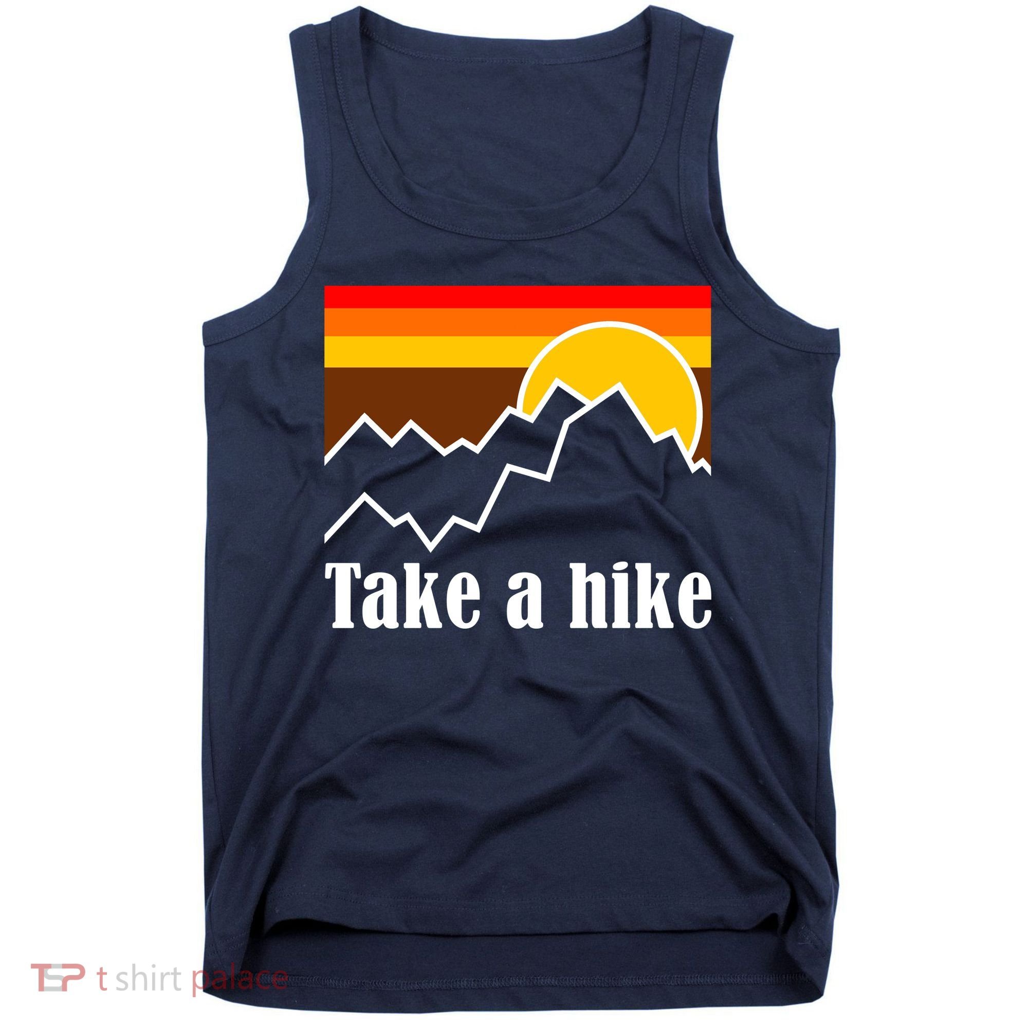 Take A Hike Sunset Funny Hiking Tank Top