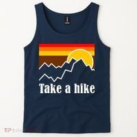 Take A Hike Sunset Funny Hiking Tank Top thumb 2