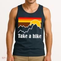 Take A Hike Sunset Funny Hiking Tank Top thumb 3