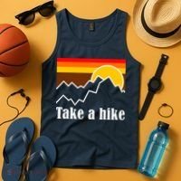 Take A Hike Sunset Funny Hiking Tank Top thumb 4