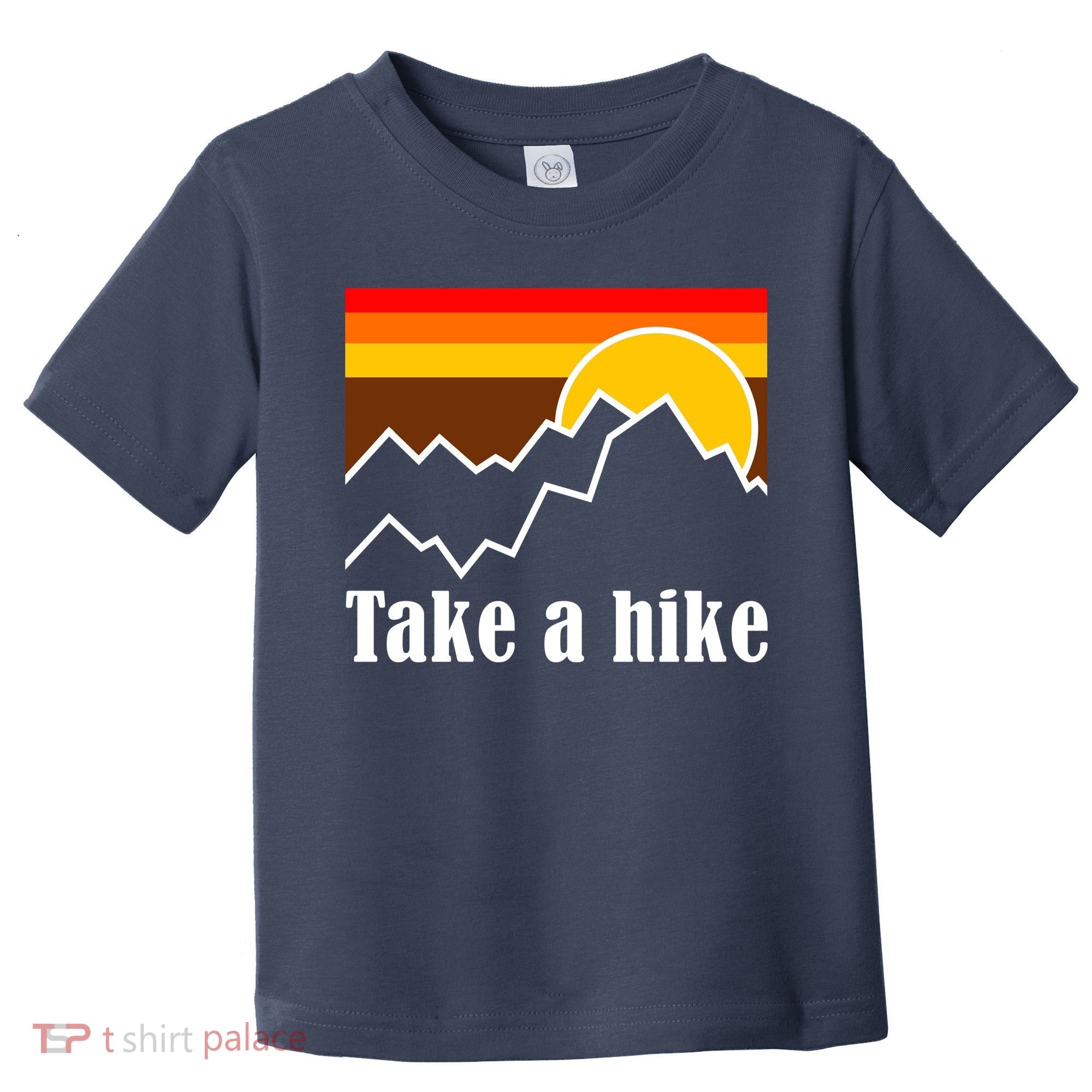 Take A Hike Sunset Funny Hiking Toddler T-Shirt