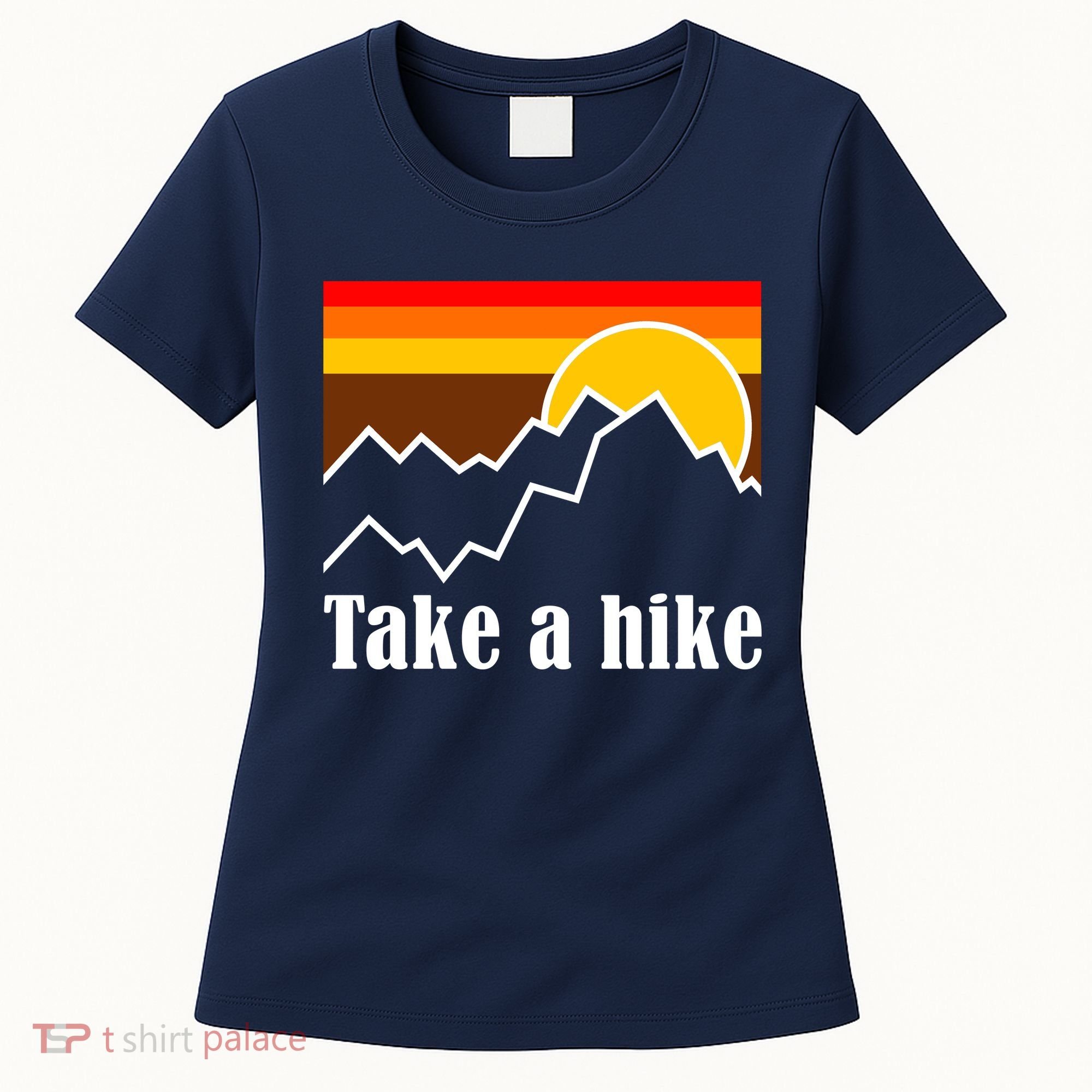 Take A Hike Sunset Funny Hiking Women's T-Shirt