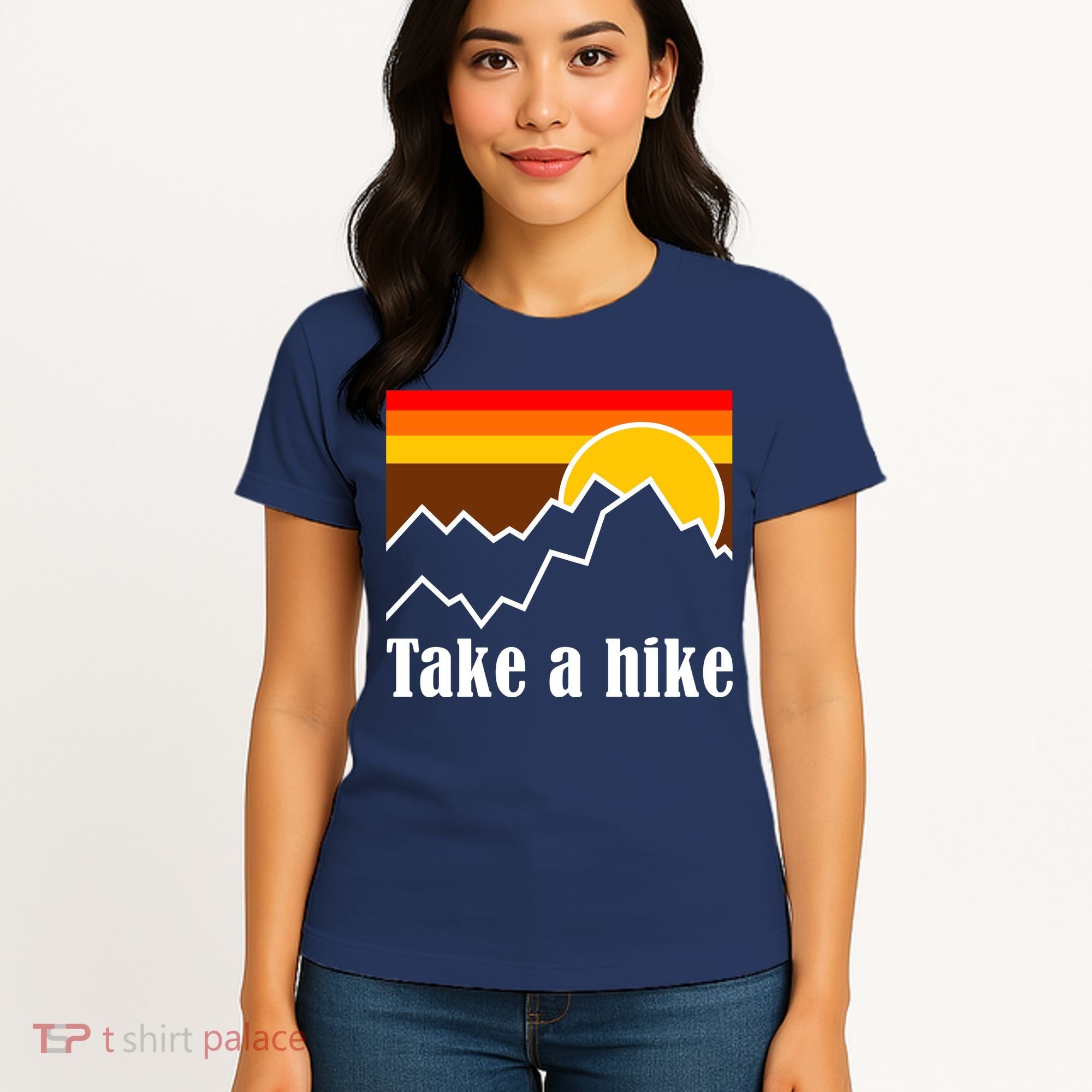 Take A Hike Sunset Funny Hiking Women's T-Shirt