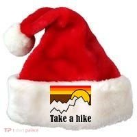 Take A Hike Sunset Funny Hiking Santa Hat thumb 0