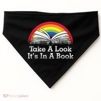 Take A Look, It's In A Book USA-Made Doggie Bandana thumb 0