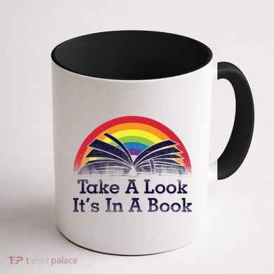 Take A Look, It's In A Book Coffee Mug back