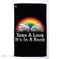 Take A Look, It's In A Book Golf Towel thumb 0