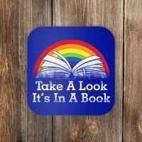 Take A Look, It's In A Book Coaster thumb 0