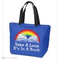 Take A Look, It's In A Book Tote Bag thumb 3