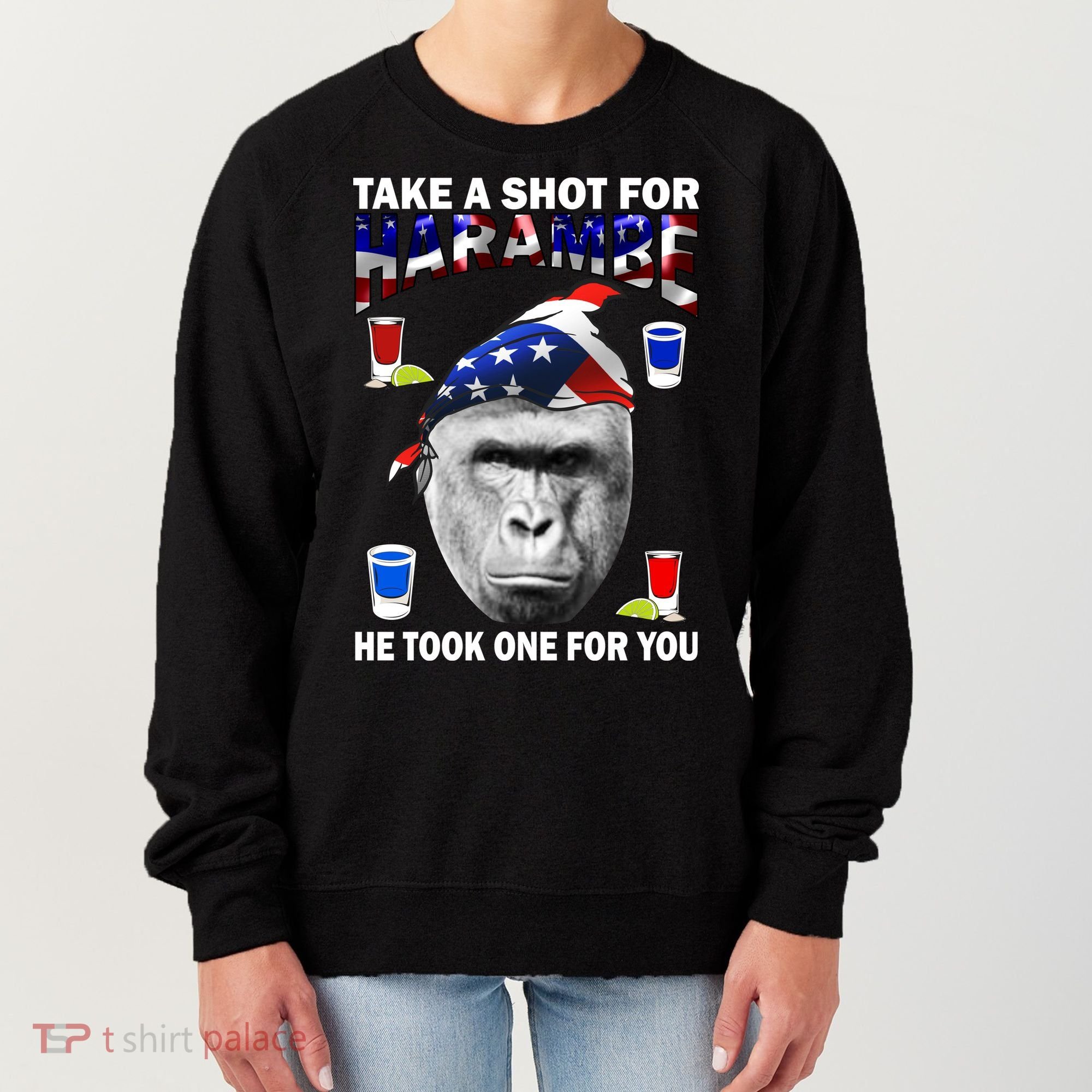 Take A Shot For Harambe Women's Sweatshirt