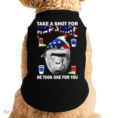 Take A Shot For Harambe Doggie Tank