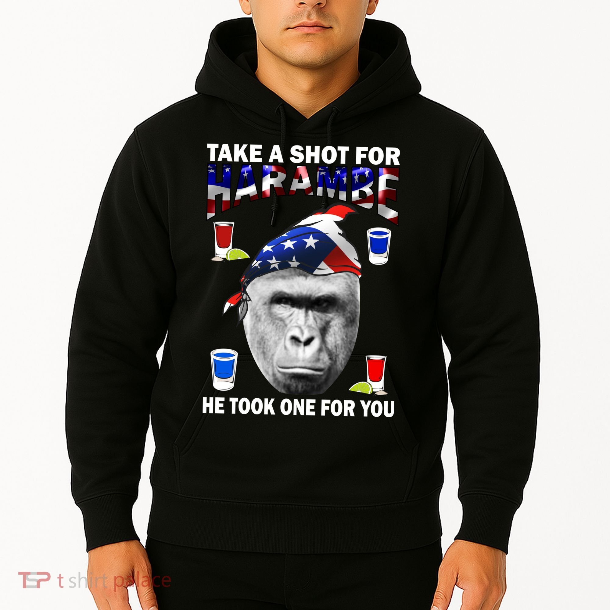 Take A Shot For Harambe Hoodie