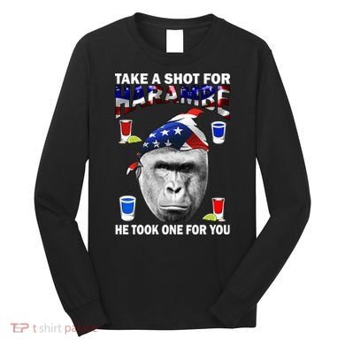 Take A Shot For Harambe Long Sleeve Shirt