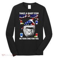 Take A Shot For Harambe Long Sleeve Shirt thumb 0