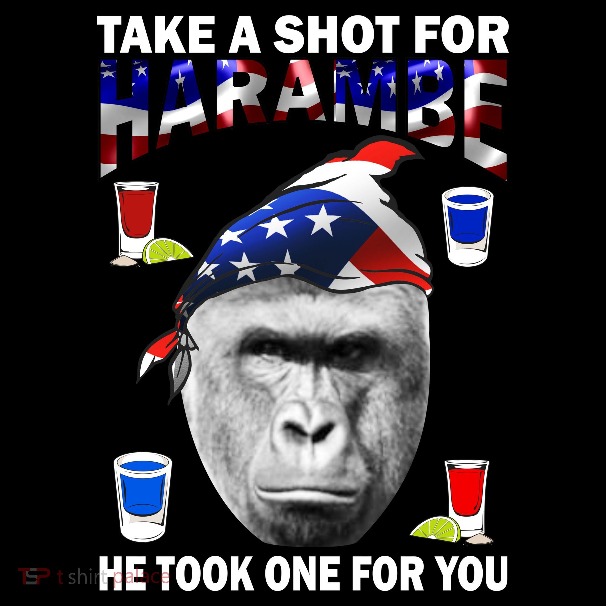 Take A Shot For Harambe Apron