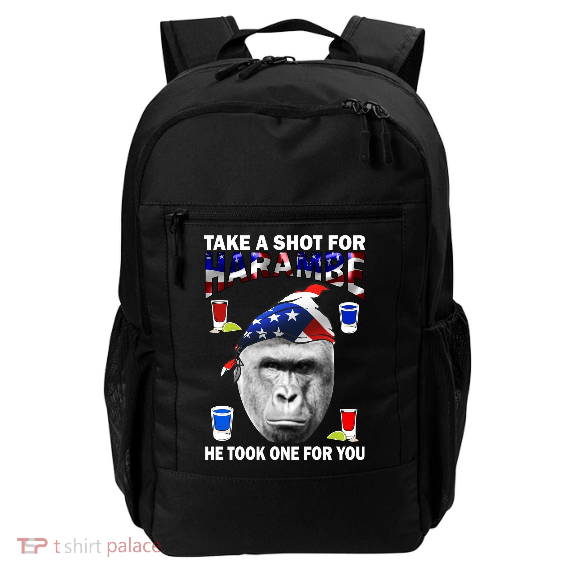 Take A Shot For Harambe Backpack