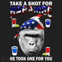 Take A Shot For Harambe Tumbler thumb 3