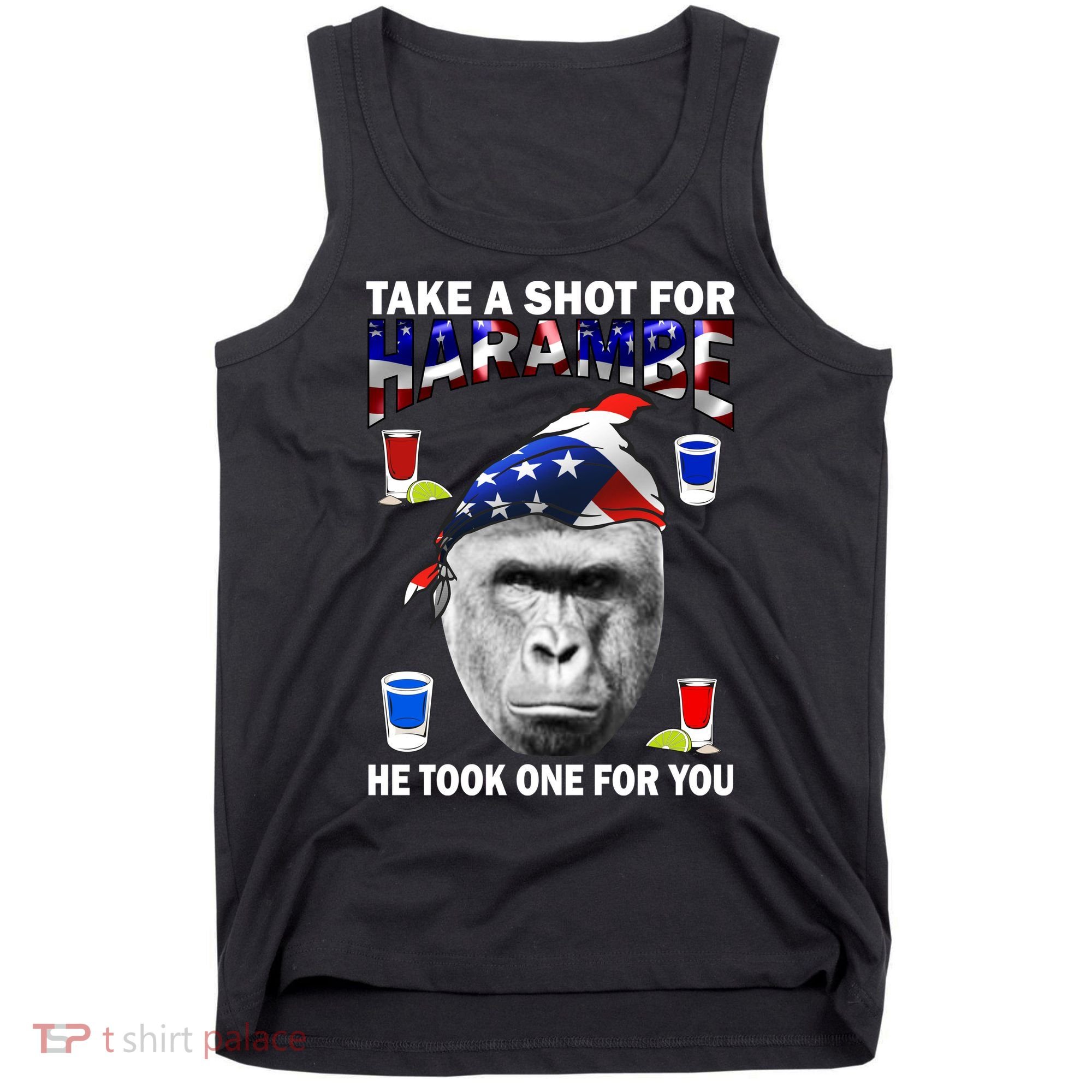 Take A Shot For Harambe Tank Top