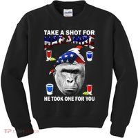 Take A Shot For Harambe Kids Sweatshirt thumb 0