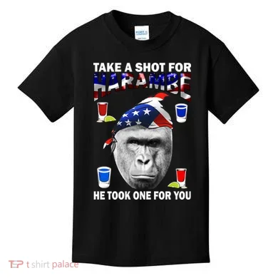 Take A Shot For Harambe Kids T-Shirt