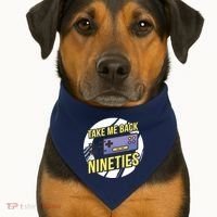 Take Me Back To The Nineties USA-Made Doggie Bandana thumb 1