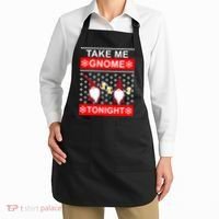 Take Me Gnome Tonight Ugly Christmas Apron thumb 2