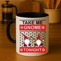 Take Me Gnome Tonight Ugly Christmas Coffee Mug thumb 4