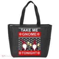 Take Me Gnome Tonight Ugly Christmas Tote Bag thumb 0