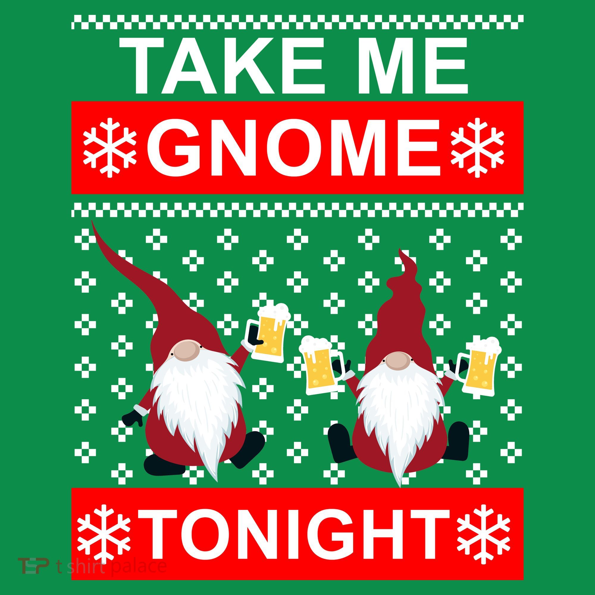 Take Me Gnome Tonight Ugly Christmas Hoodie