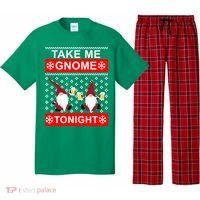 Take Me Gnome Tonight Ugly Christmas Pajama Set thumb 0