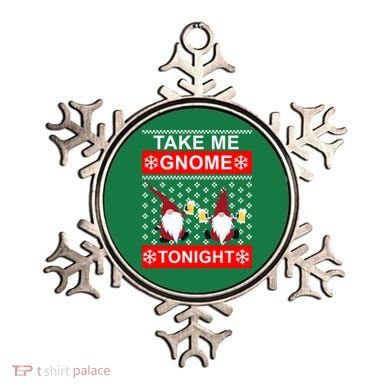 Take Me Gnome Tonight Ugly Christmas Ornament