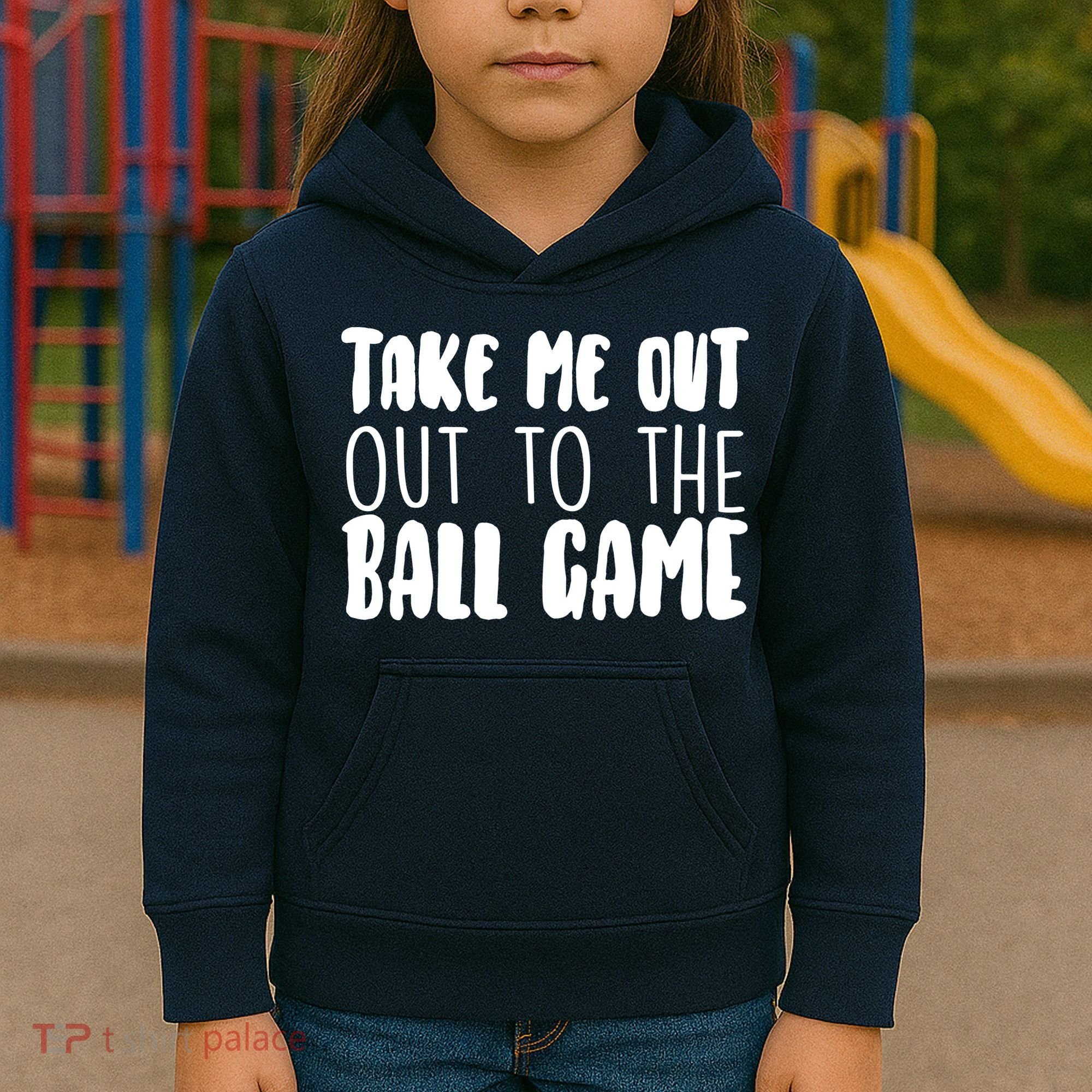 Take Me Out To The Ball Game Kids Hoodie