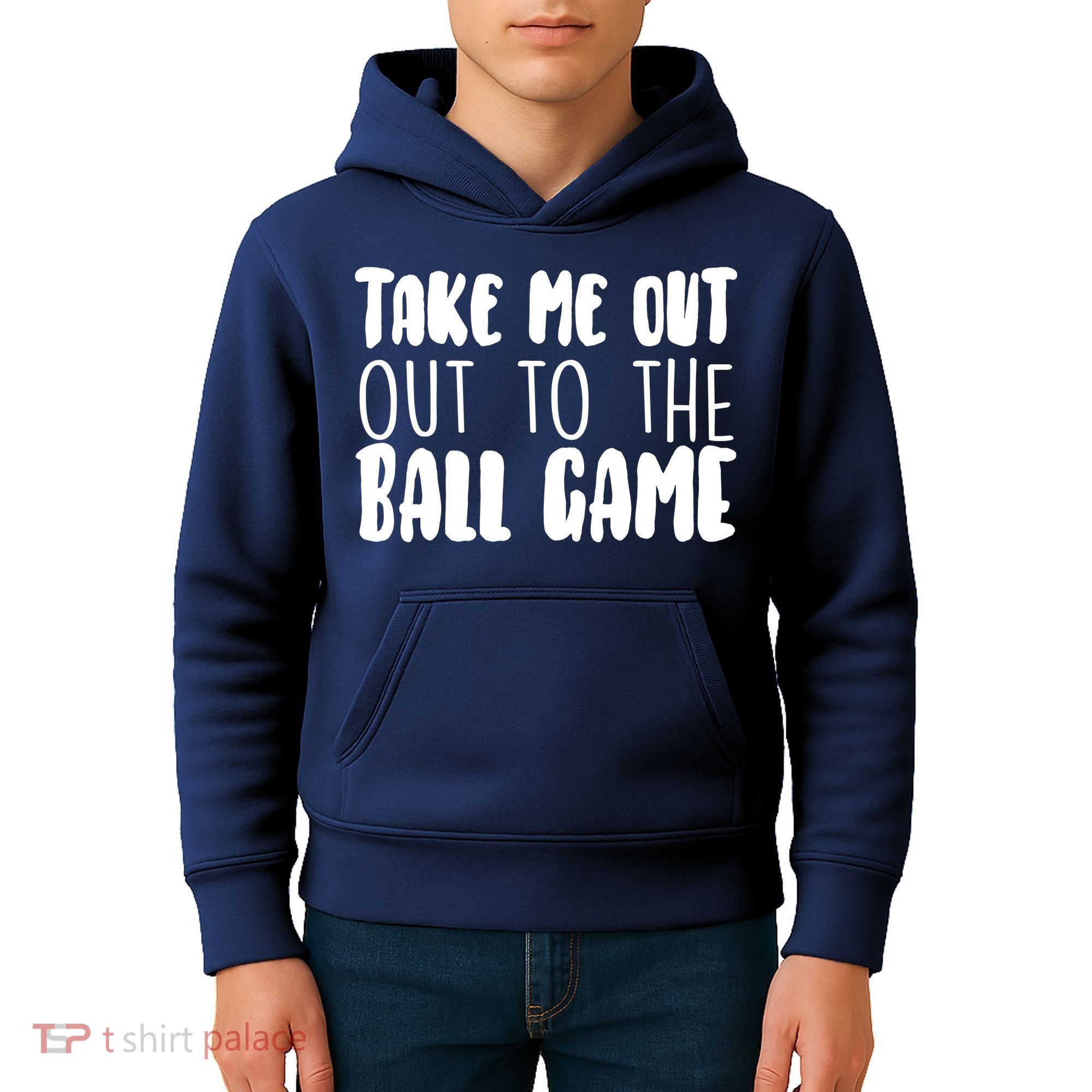 Take Me Out To The Ball Game Kids Hoodie