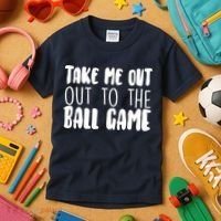 Take Me Out To The Ball Game Kids T-Shirt thumb 3