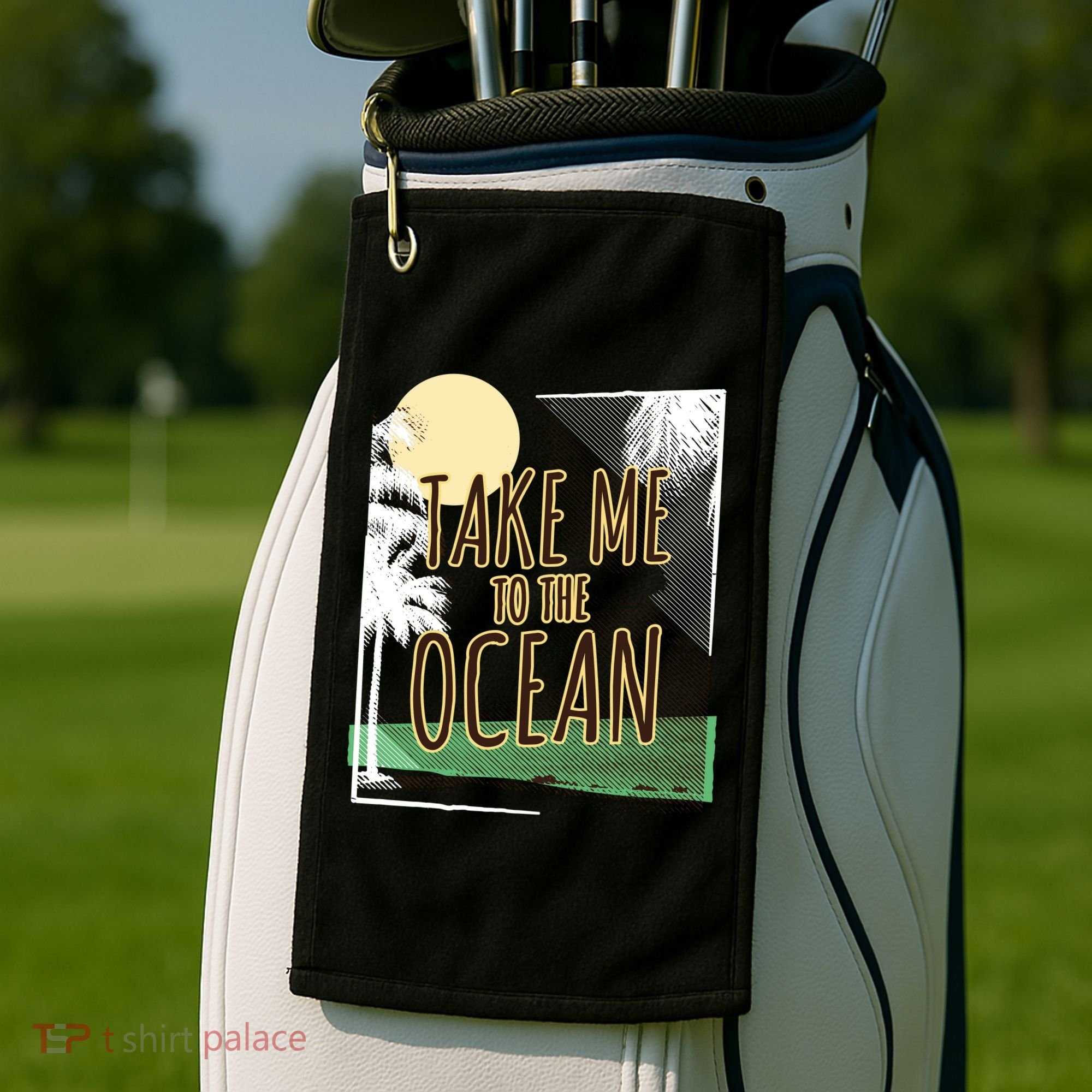 Take Me To The Ocean Golf Towel